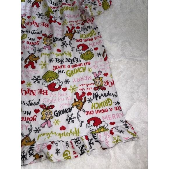 Dr. Seuss “ The grinch” Girls Sz. M Design Long Sleeved Nightgown. Adorable - Picture 4 of 9